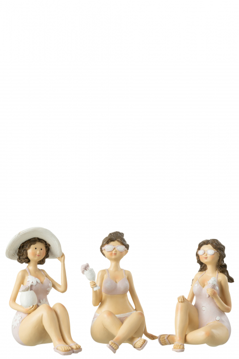 Set 3 figurine, Compozit, Multicolor, 8x5.5x11