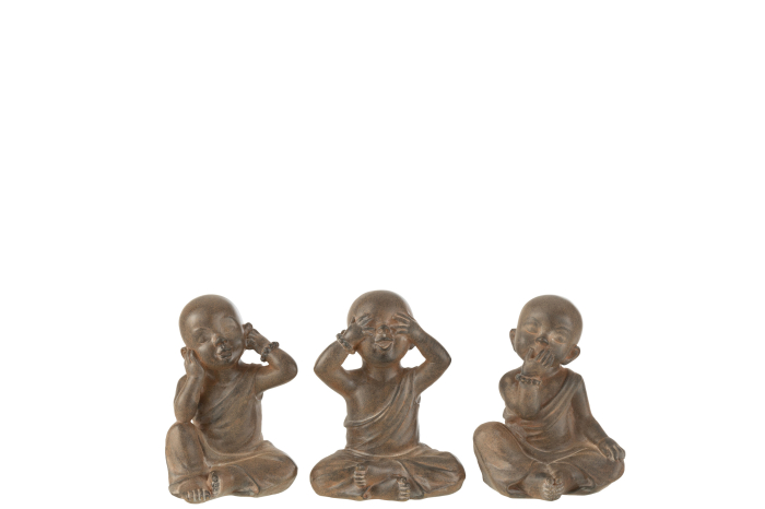 Set 3 figurine Monk, Rasina, Maro, 14.5x14.5x19 cm [1]