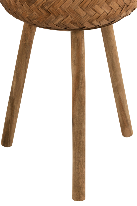 Set 3 ghivece Bamboo, Fibre naturale, Natural, 37x37x75 cm [3]