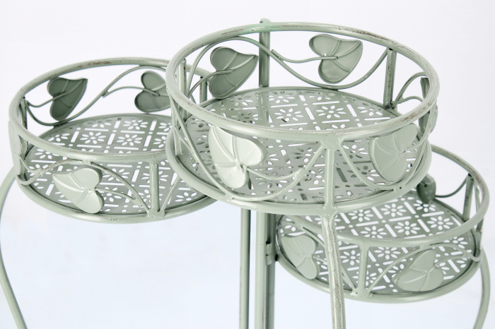 Set 3 ghivece Harriet, Otel, Verde deschis, 22x65 cm [2]