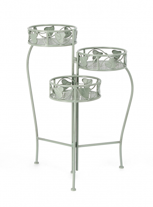 Set 3 ghivece Harriet, Otel, Verde deschis, 22x65 cm [4]