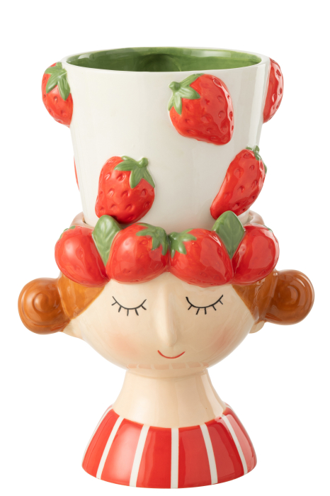 Ghiveci 2 părți, Strawberry Girl, 30.5x21x17.5 cm [3]