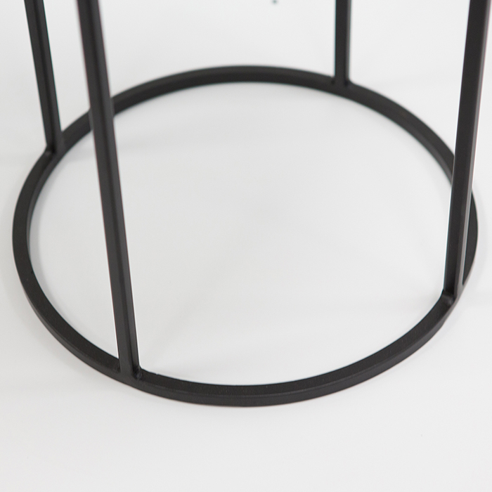 Set 3 masute Millenium, aluminiu placat cu nichel, inaltime 59.5 cm [4]