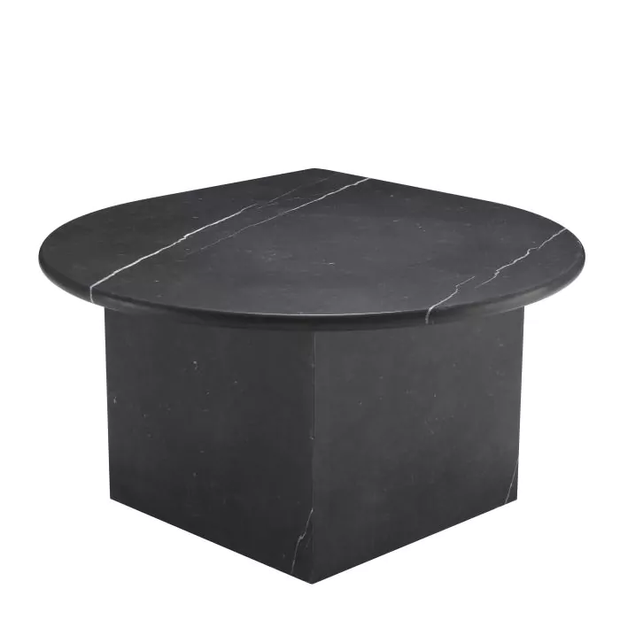 Set de 3 măsuțe de cafea din marmură neagră șlefuită Napoli [5]