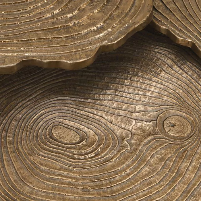 Set de 3 masute de cafea cu finisaj alama Quercus [6]