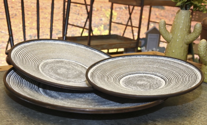 Set 3 platouri decorative Clot, fier, gri, 50.5X4.5-  39.2X4.5-35X4 cm [7]