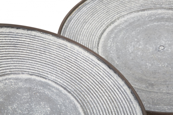Set 3 platouri decorative Clot, fier, gri, 50.5X4.5-  39.2X4.5-35X4 cm [3]