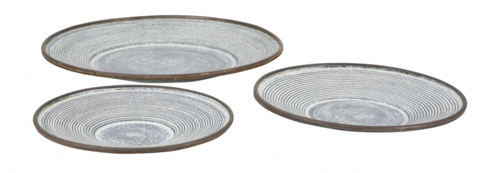 Set 3 platouri decorative Clot, fier, gri, 50.5X4.5-  39.2X4.5-35X4 cm [4]