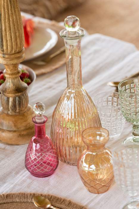 Set 3 vaze, Sticla, Multicolor, 8.5x8.5x14.5 [3]