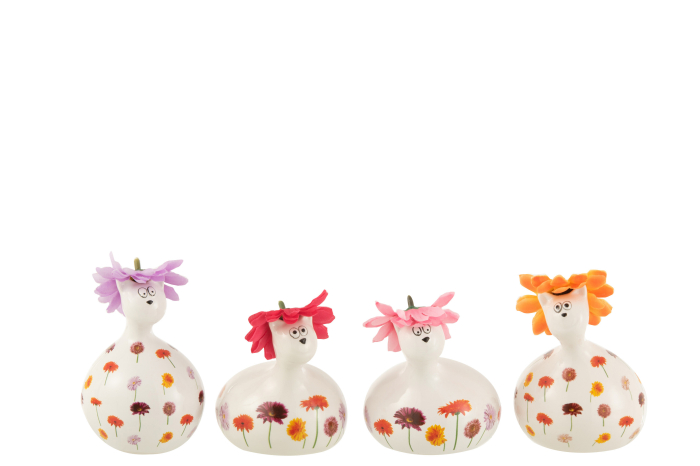 Set 4 figurine, Ceramica, Multicolor, 9x9x9 [1]