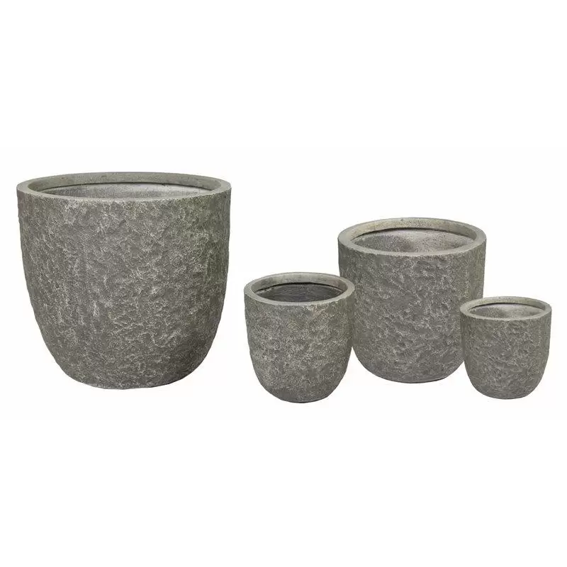 Set 4 ghivece Colorado Egg Pot River Grey S4