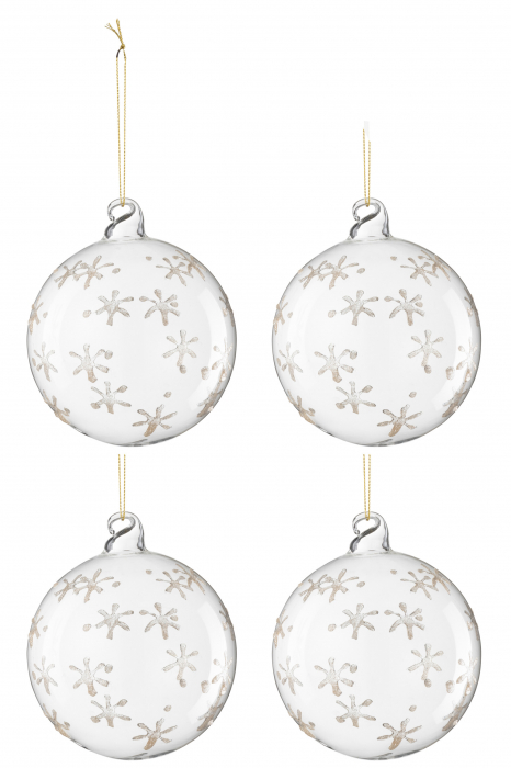 Set 4 Globuri de Craciun
