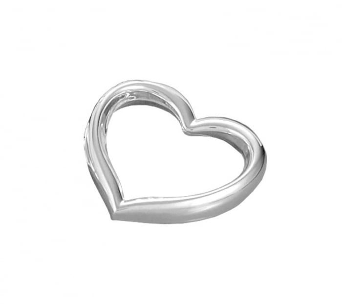 Set 4 inele servete de masa HEART, placate cu argint, 1x5 cm [2]