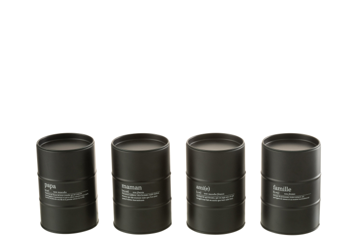 Set 4 lumanari parfumate, Ceara, Negru, 7.5x7.5x11.5 [4]