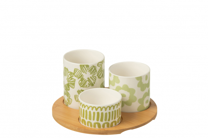 Set Aperitiv cu tava bamboo , SET4, MIX