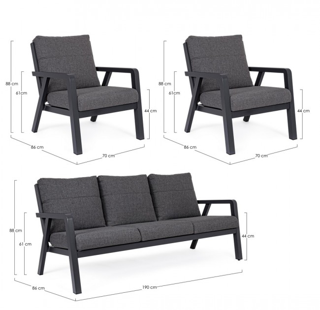 Set mobilier terasa si gradina, 3 piese [3]