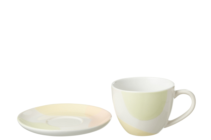 Set ceasca cu farfurie, Spot Porţelan, Mix [3]