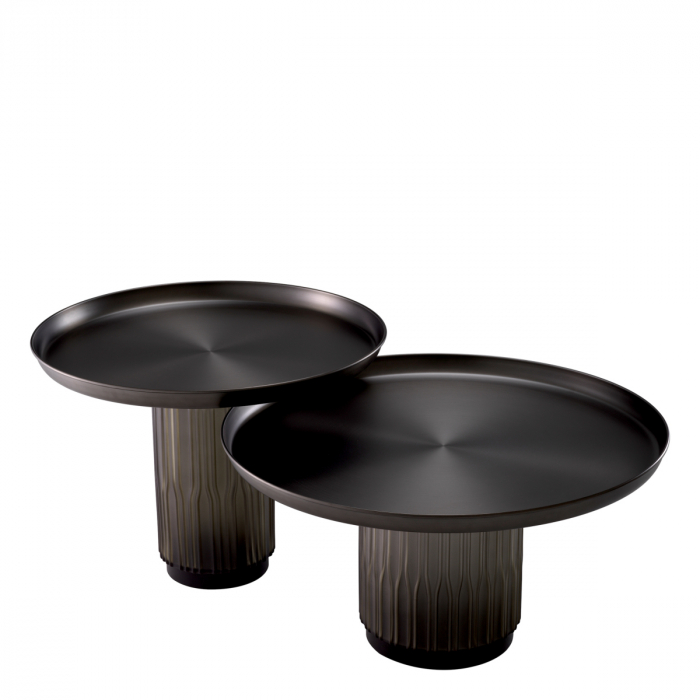 Set de 2 măsuțe de cafea Zachary cu finisaj gunmetal [4]