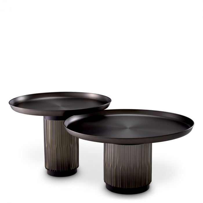 Set de 2 măsuțe de cafea Zachary cu finisaj gunmetal [1]
