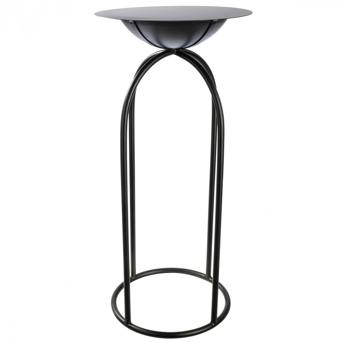 Set de 2, Postament decorativ, Metal, negru, PU 1, H 99 cm, D 35 cm [1]