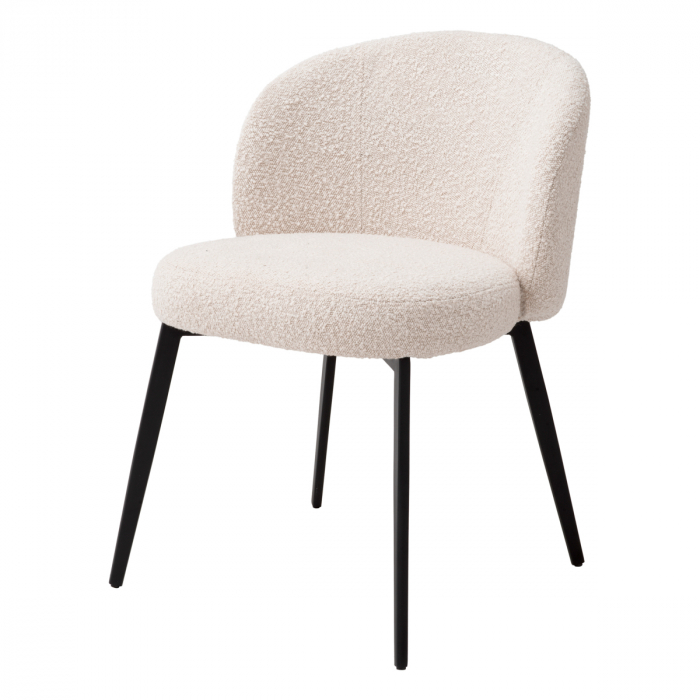 Set de 2 Scaun dining, Lloyd bouclé crem, Dims: W. 56 | D. 58 | H. 79 | SD. 45 | SH. 50  (CM) [3]