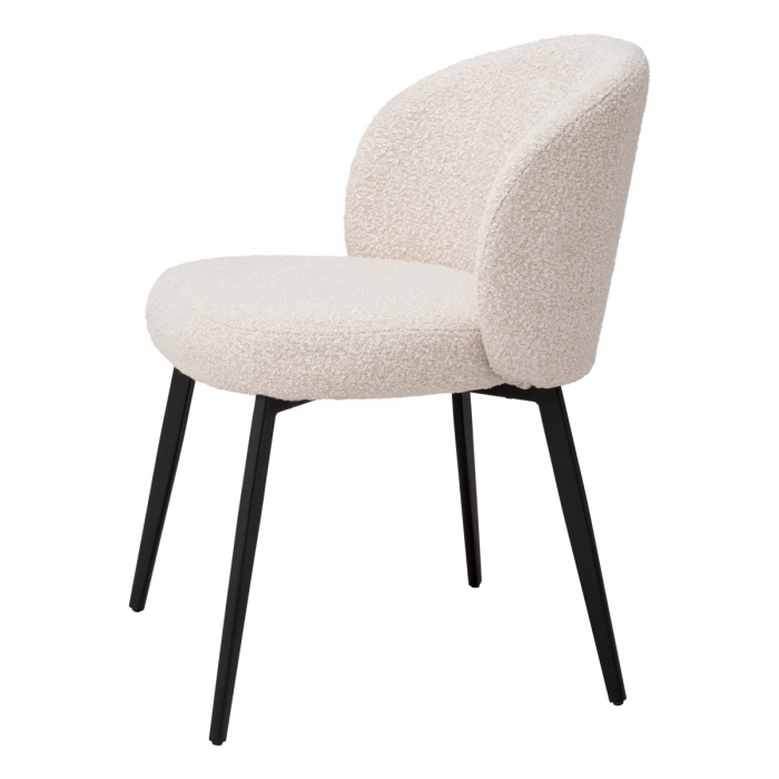 Set de 2 Scaun dining, Lloyd bouclé crem, Dims: W. 56 | D. 58 | H. 79 | SD. 45 | SH. 50  (CM) [5]