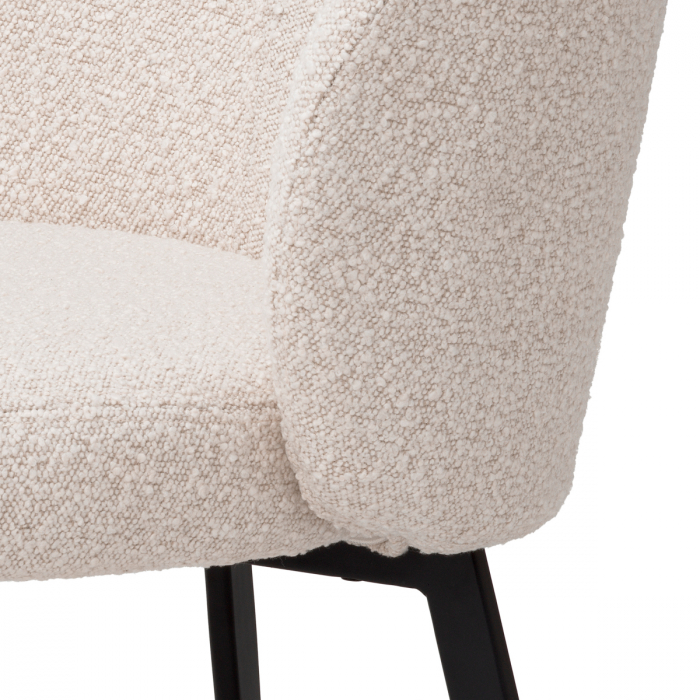 Set de 2 Scaun dining, Lloyd bouclé crem, Dims: W. 56 | D. 58 | H. 79 | SD. 45 | SH. 50  (CM) [7]
