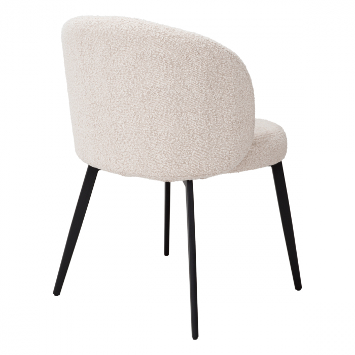Set de 2 Scaun dining, Lloyd bouclé crem, Dims: W. 56 | D. 58 | H. 79 | SD. 45 | SH. 50  (CM) [6]