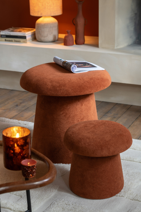 Set de 2 scaune ciuperca MDF, teracota [1]