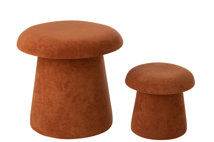 Set de 2 scaune ciuperca MDF, teracota [5]