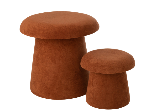 Set de 2 scaune ciuperca MDF, teracota [2]
