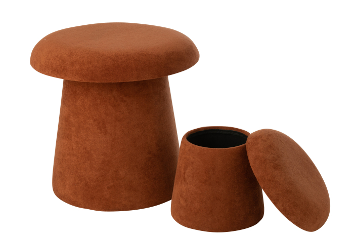 Set de 2 scaune ciuperca MDF, teracota [3]