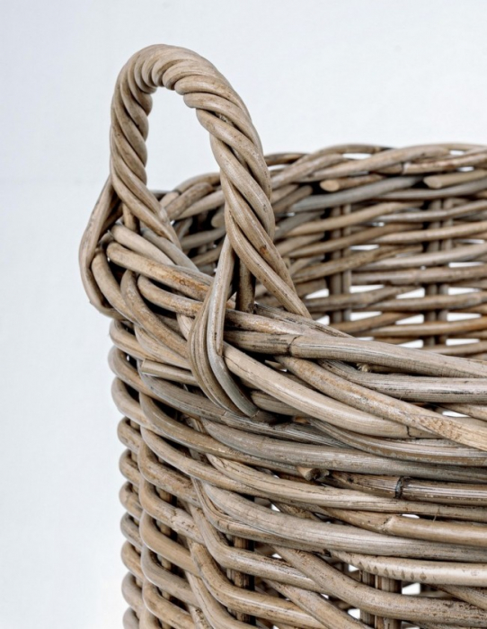 Set de 4 cosuri rotunde, Fibra Naturala, Maro, 30/38/45/53x34/40/46/52 cm [3]