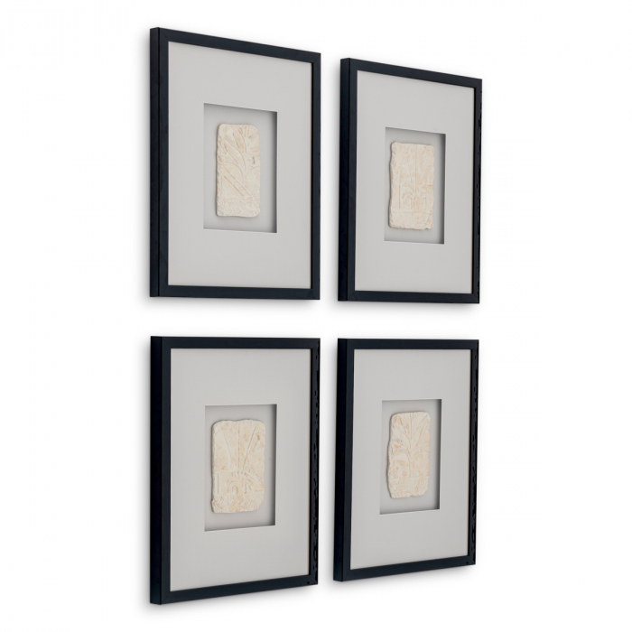 Set de 4 incrustații de artă de perete Hatshepsut, Dims: W. 44 | D. 3 | H. 54 | per frame (CM) [7]