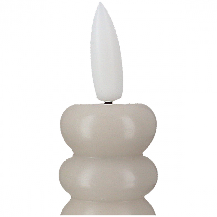 Set de 4, Lumânare tip băț (LED), Ceară, gri deschis, PU 2, H 25 cm, D 3 cm [3]