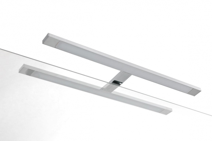 Set de baie cu 4 piese PERTH, Melamina/Aluminiu/Abs/Sticla/Ceramica/Metal, Maro, 100x45x190 cm [3]