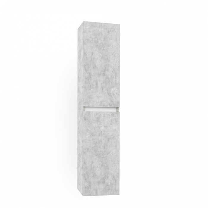 Set de baie cu 6 piese PERTH, Melamina/Aluminiu/Abs/Sticla/Ceramica/Metal, Gri, 101x46.5x190 cm [7]