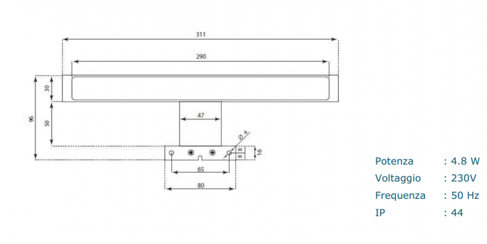 Set de baie cu 6 piese PERTH, Melamina/Aluminiu/Abs/Sticla/Ceramica/Metal, Gri, 101x46.5x190 cm [6]