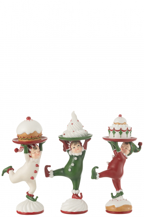 SET 3 FIGURINE ELF, PASTRY, COMPOZIT, MIX ASS3 (11,5x8x21,5cm) [2]