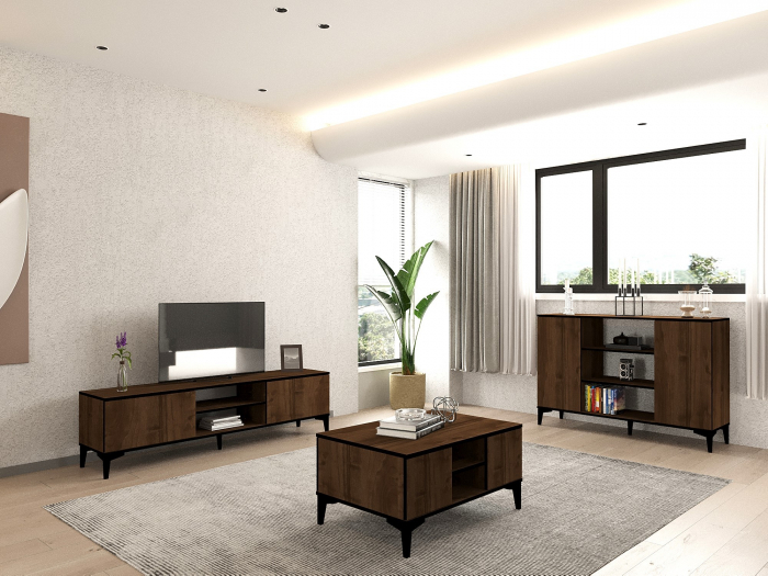 Set Mobila Sufragerie Goral - Nuc Negru