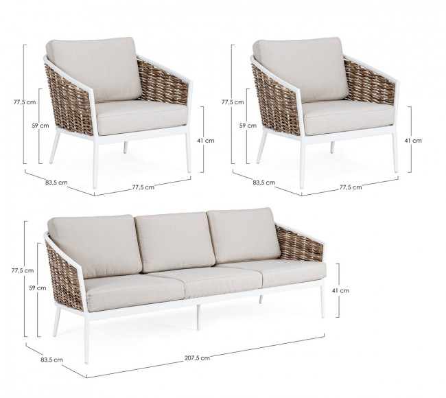 Set mobilier terasa si gradina, 3 piese [3]