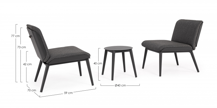 Set mobilier terasa si gradina, 3 piese [6]