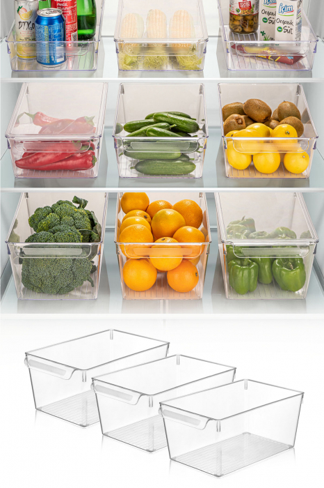 Set organizator frigider (3 bucati)