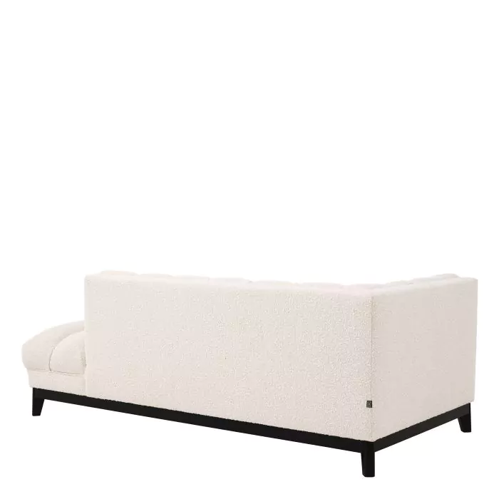 Canapea Lounge Ditmar stânga bouclé crem, Dims: W. 189 | D. 97 | H. 71 | SD. 69 | SH. 45 | AH. 71  (CM) [4]