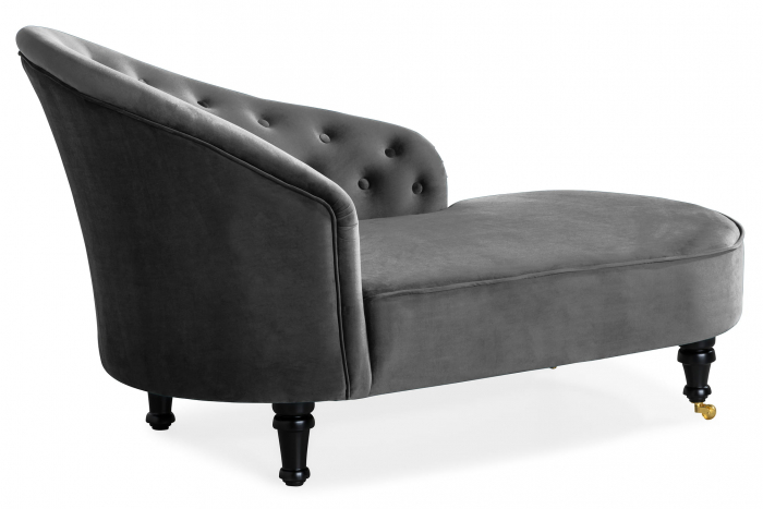 Sezlong living Diana Classic, Gri inchis, 151x82x81 cm [2]