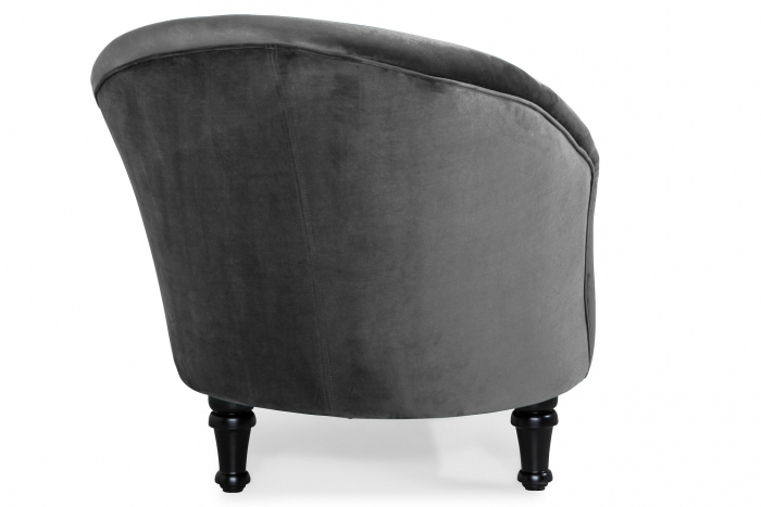 Sezlong living Diana Classic, Gri inchis, 151x82x81 cm [3]