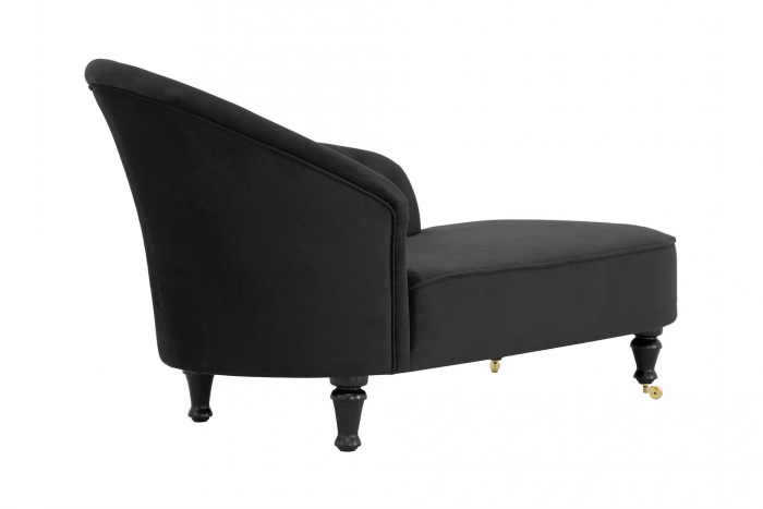 Sezlong living Diana Classic, Negru, 151x82x81 cm [2]