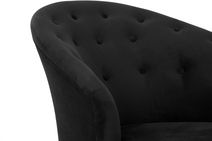 Sezlong living Diana Classic, Negru, 151x82x81 cm [6]