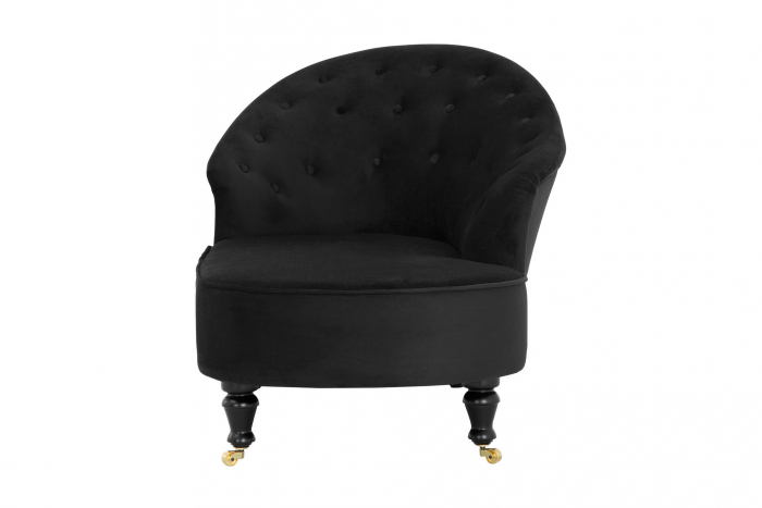 Sezlong living Diana Classic, Negru, 151x82x81 cm [4]