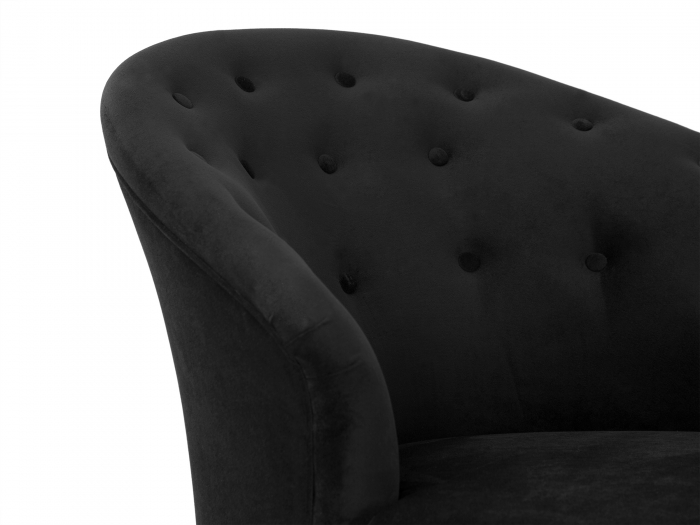 Sezlong living Diana Classic, Negru, 151x82x81 cm [10]